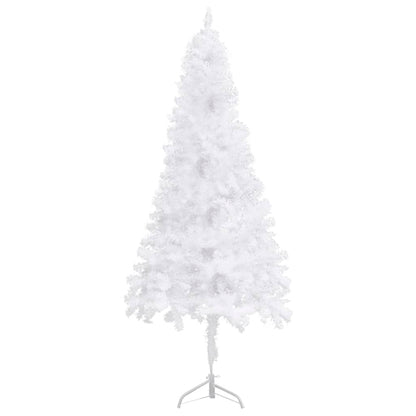 Künstlicher Eck-Weihnachtsbaum Weiß 240 cm PVC