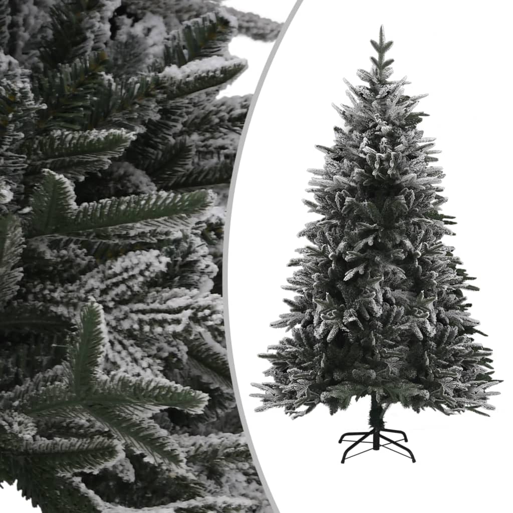 Künstlicher Weihnachtsbaum Beschneit Grün 180 cm PVC PE
