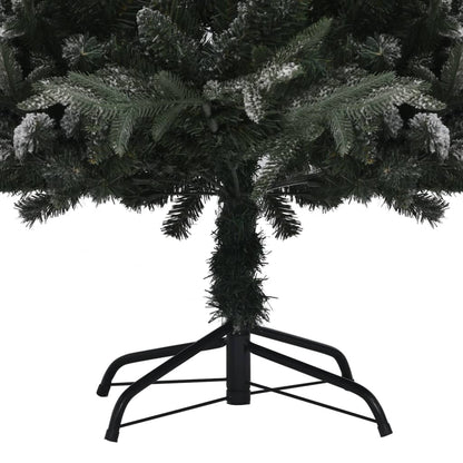 Künstlicher Weihnachtsbaum Beschneit Grün 180 cm PVC PE