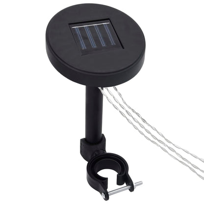 Pavillon mit Vorhängen & LED-Lichterkette 4x3 m Taupe