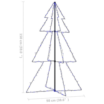 Weihnachtsbaum in Kegelform 200 LEDs Indoor Outdoor 98x150 cm