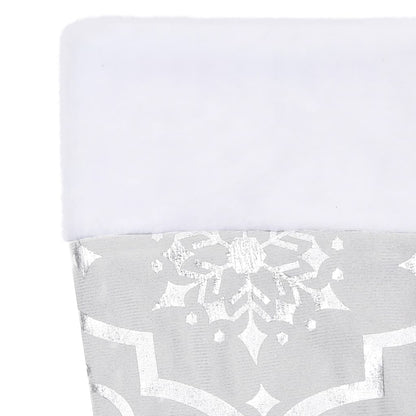 Luxus-Weihnachtsbaumdecke mit Socke Weiß 90 cm Stoff