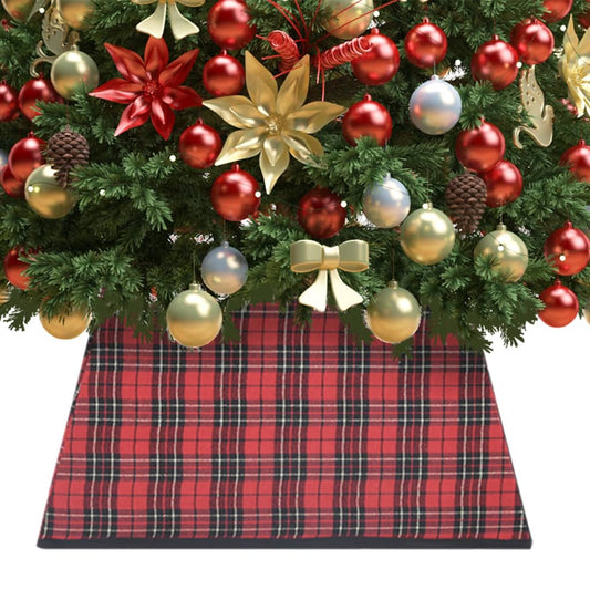 Weihnachtsbaumrock Rot und Schwarz 48x48x25 cm