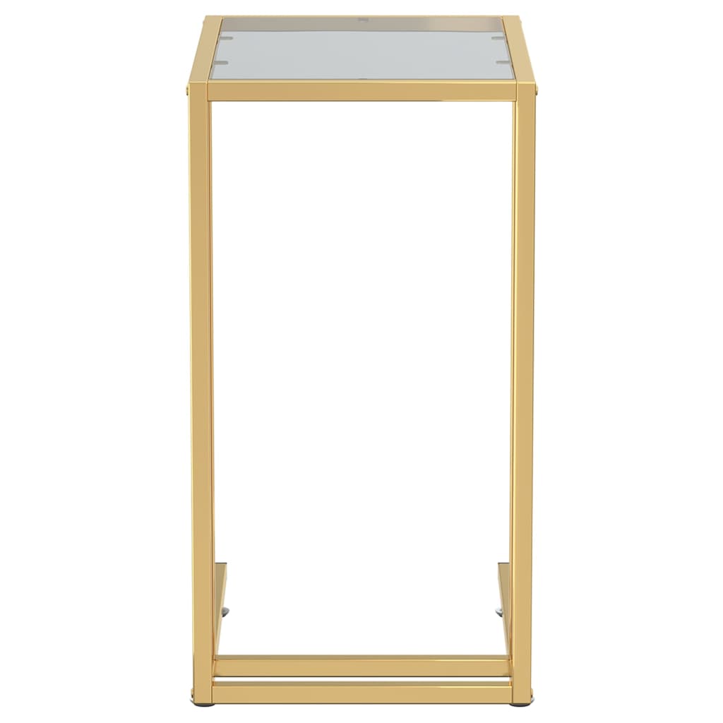 Computer-Beistelltisch Schwarz 50x35x65 cm Hartglas