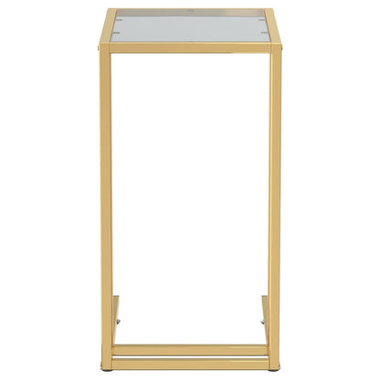 Computer-Beistelltisch Schwarz 50x35x65 cm Hartglas