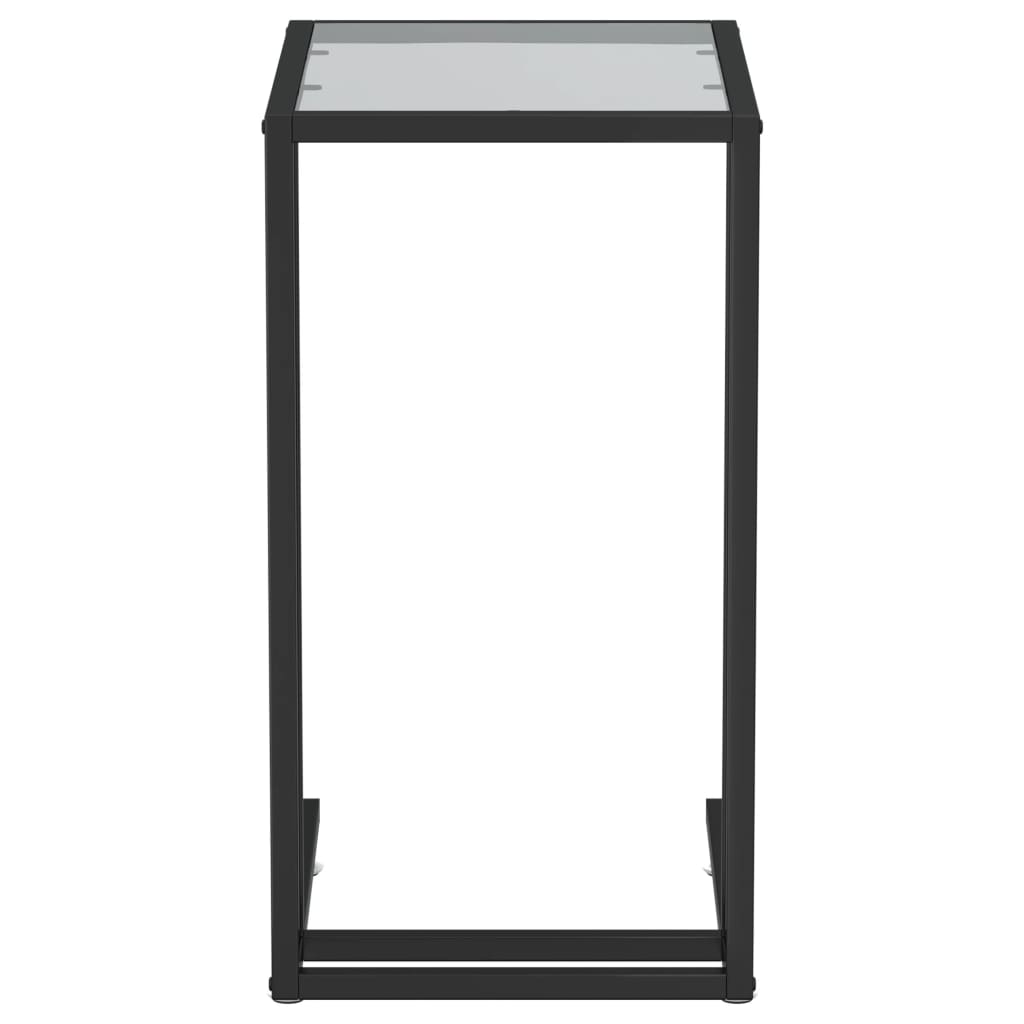 Computer-Beistelltisch Schwarz 50x35x65 cm Hartglas