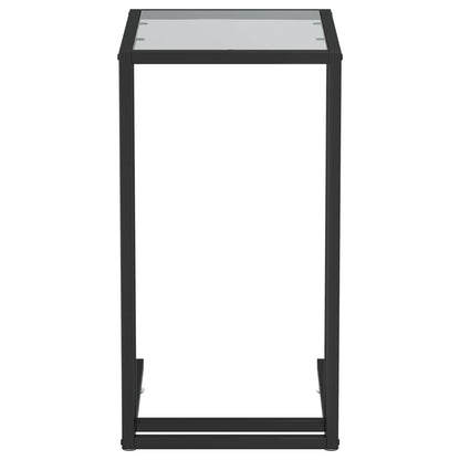 Computer-Beistelltisch Schwarz 50x35x65 cm Hartglas