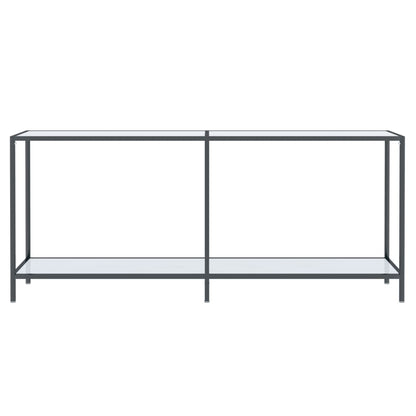 Konsolentisch Weiß 180x35x75,5 cm Hartglas