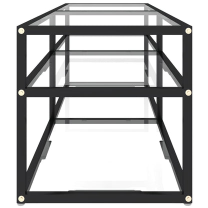 TV-Schrank Transparent 140x40x40,5 cm Hartglas