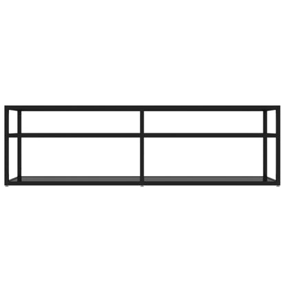 TV-Schrank Schwarz 140x40x40,5 cm Hartglas
