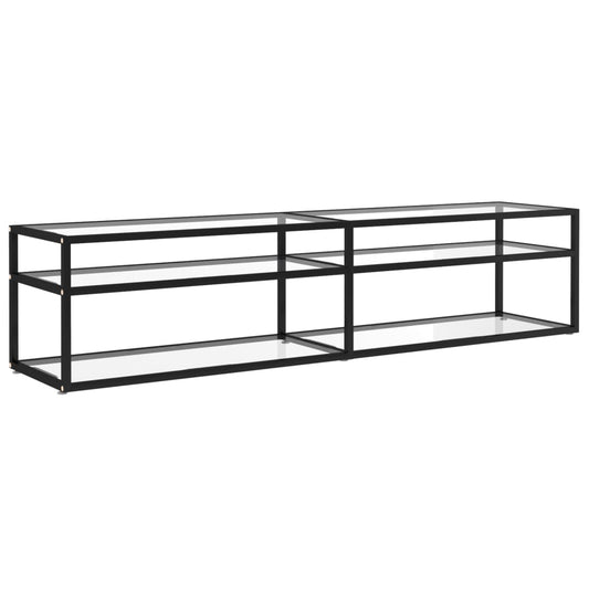TV-Schrank Transparent 180x40x40,5 cm Hartglas