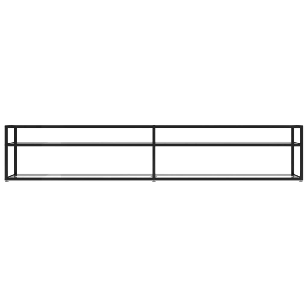 TV-Schrank Transparent 220x40x40,5 cm Hartglas