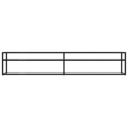 TV-Schrank Transparent 220x40x40,5 cm Hartglas