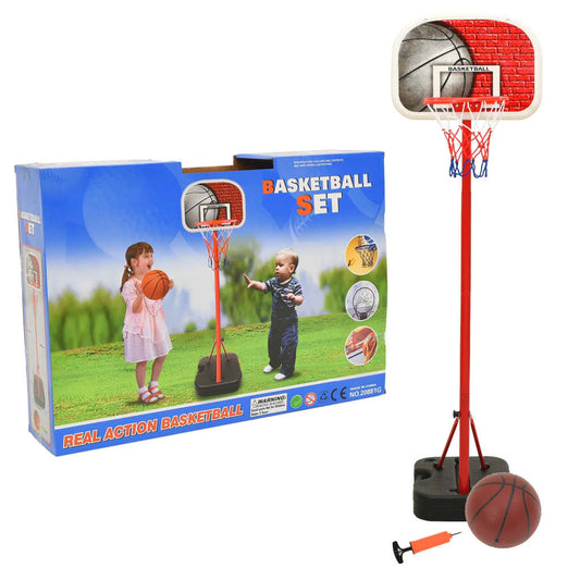 Tragbares Basketball-Spielset Verstellbar 138,5-166 cm