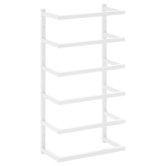 Handtuchständer Weiß 24x12x48 cm Stahl