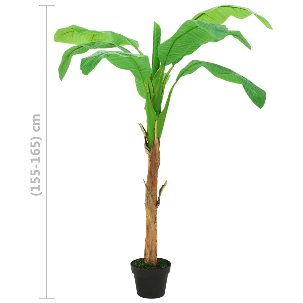 Künstlicher Bananenbaum mit Topf 180 cm Grün