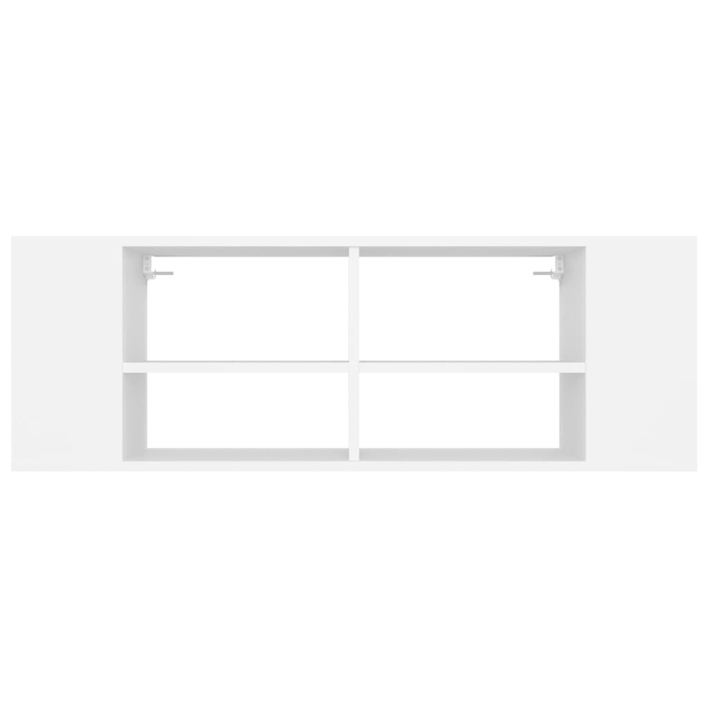 TV-Wandschrank Weiß 102x35x35 cm Holzwerkstoff