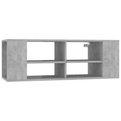 TV-Wandschrank Betongrau 102x35x35 cm Holzwerkstoff
