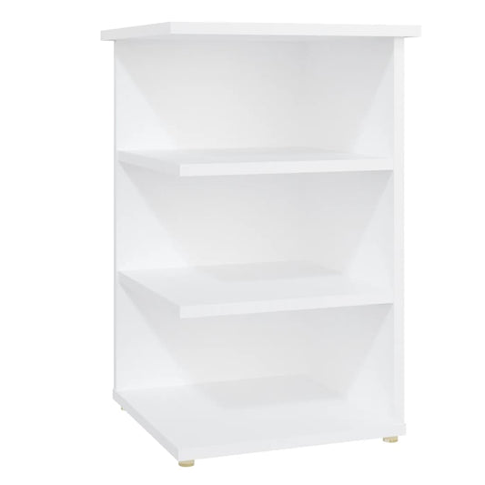 Beistellregal Weiß 35x35x55 cm Holzwerkstoff
