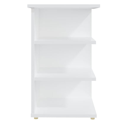 Beistellregal Weiß 35x35x55 cm Holzwerkstoff