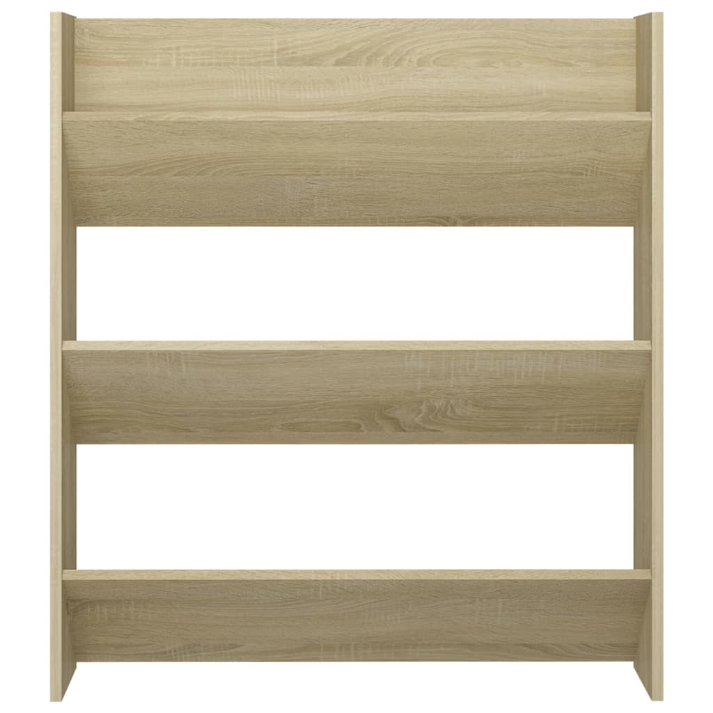 Wand-Schuhschrank Sonoma-Eiche 80x18x90 cm Holzwerkstoff