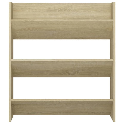 Wand-Schuhschrank Sonoma-Eiche 80x18x90 cm Holzwerkstoff