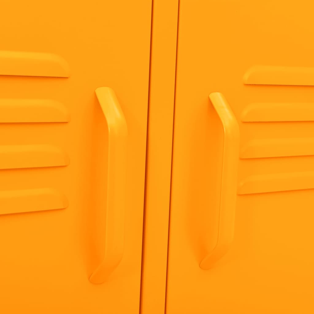 TV-Schrank Senfgelb 105x35x50 cm Stahl