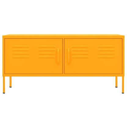 TV-Schrank Senfgelb 105x35x50 cm Stahl