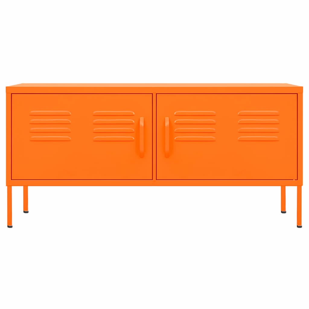 TV-Schrank Orange 105x35x50 cm Stahl