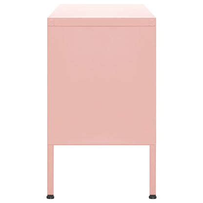 TV-Schrank Rosa 105x35x50 cm Stahl