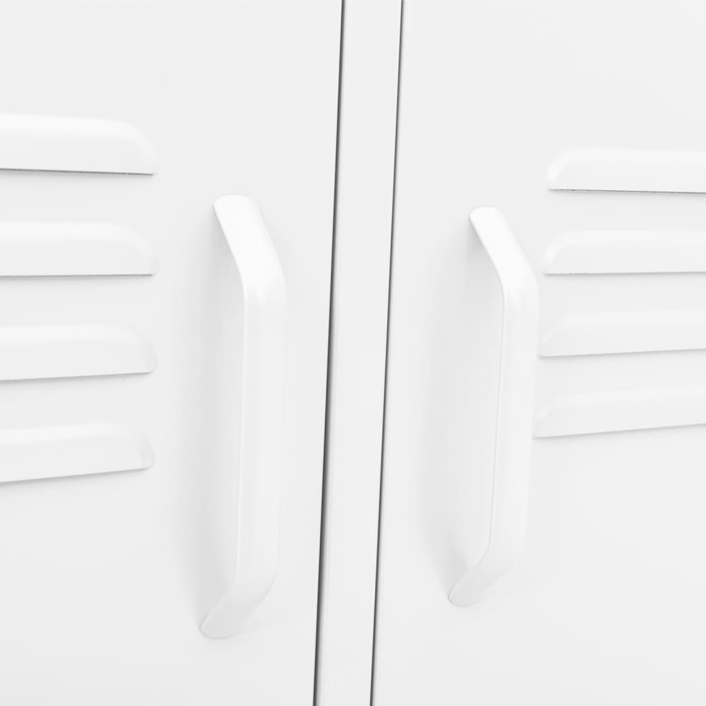 TV-Schrank Weiß 105x35x50 cm Stahl