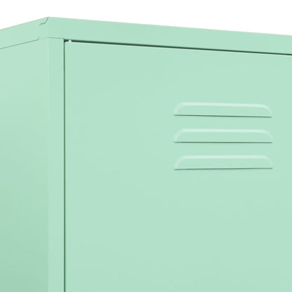 Kleiderschrank Minzgrün 90x50x180 cm Stahl