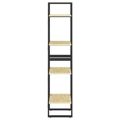 Bücherregal 4 Böden 40x30x140 cm Massivholz Kiefer