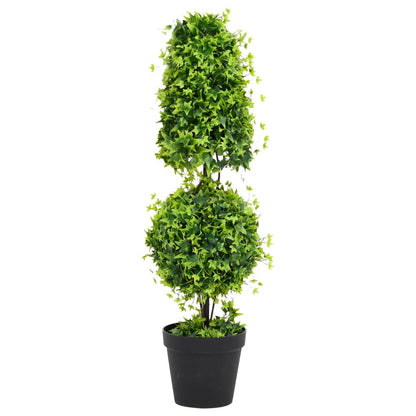 Künstlicher Buchsbaum mit Topf Grün 100 cm
