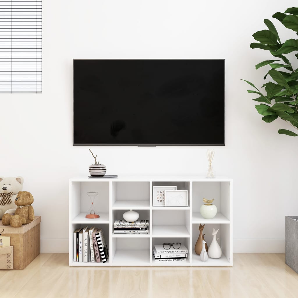 Schuhbank Weiß 103x30x55 cm Holzwerkstoff