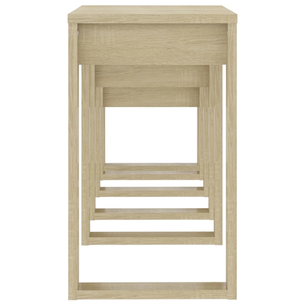 Satztische 3-tlg. Sonoma-Eiche Holzwerkstoff