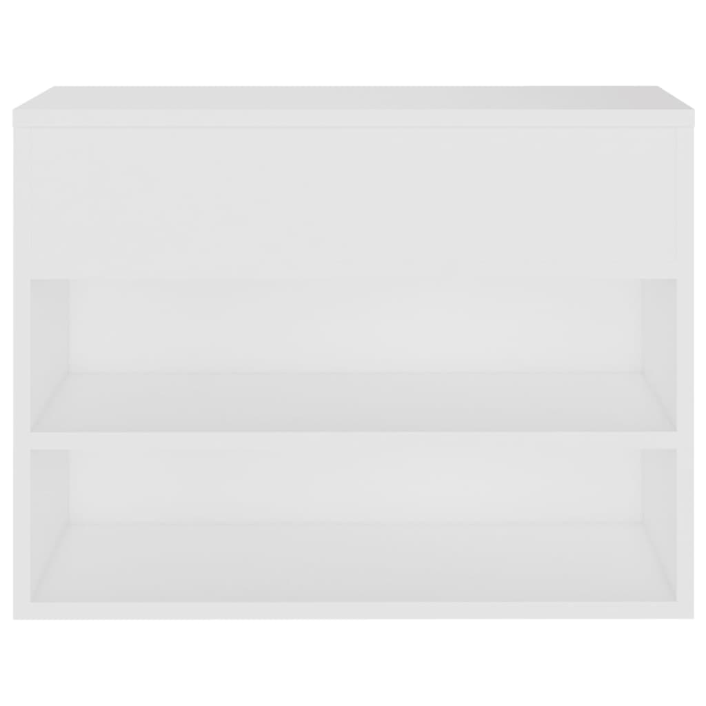Schuhbank Weiß 60x30x45 cm Holzwerkstoff