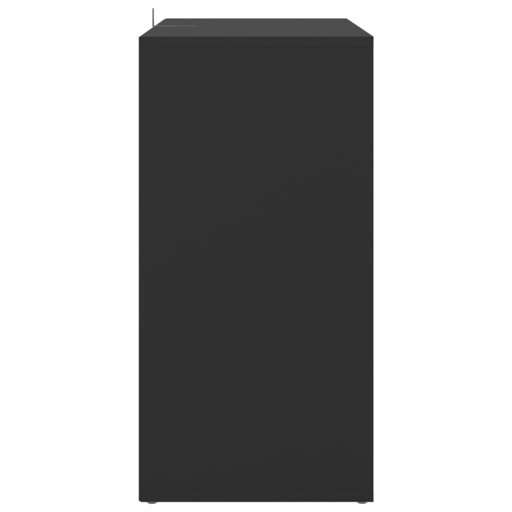 Schuhschrank Schwarz 60x35x70 cm Holzwerkstoff