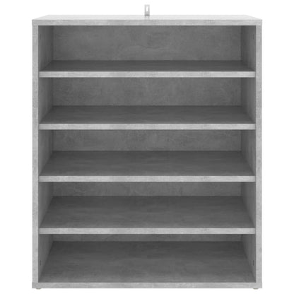 Schuhschrank Betongrau 60x35x70 cm Holzwerkstoff