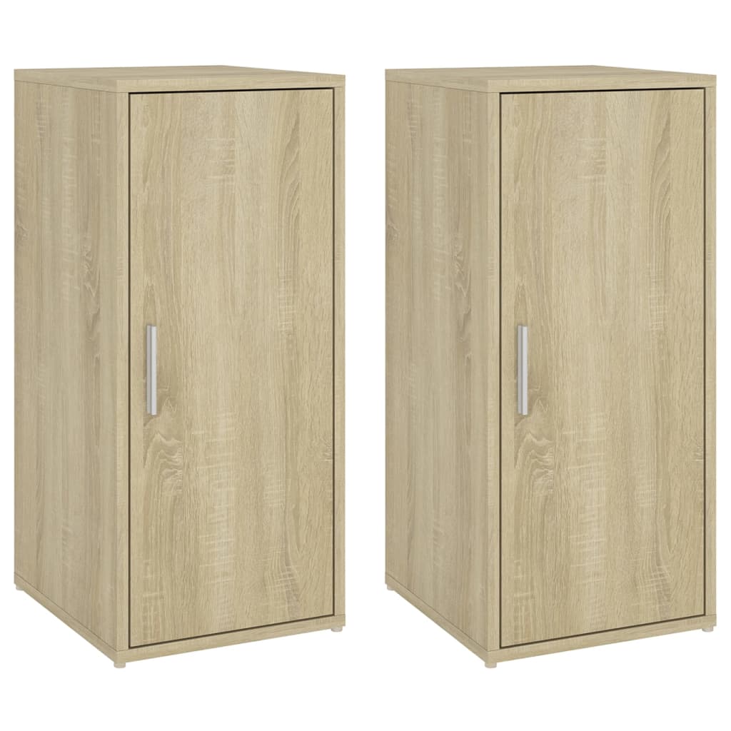 Schuhschränke 2 Stk. Sonoma-Eiche 32x35x70 cm Holzwerkstoff