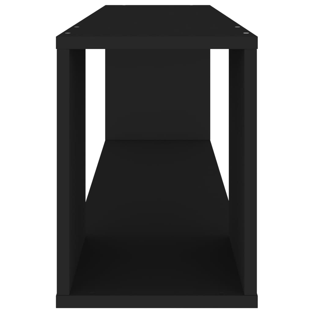 TV-Schrank Schwarz 100x24x32 cm Holzwerkstoff