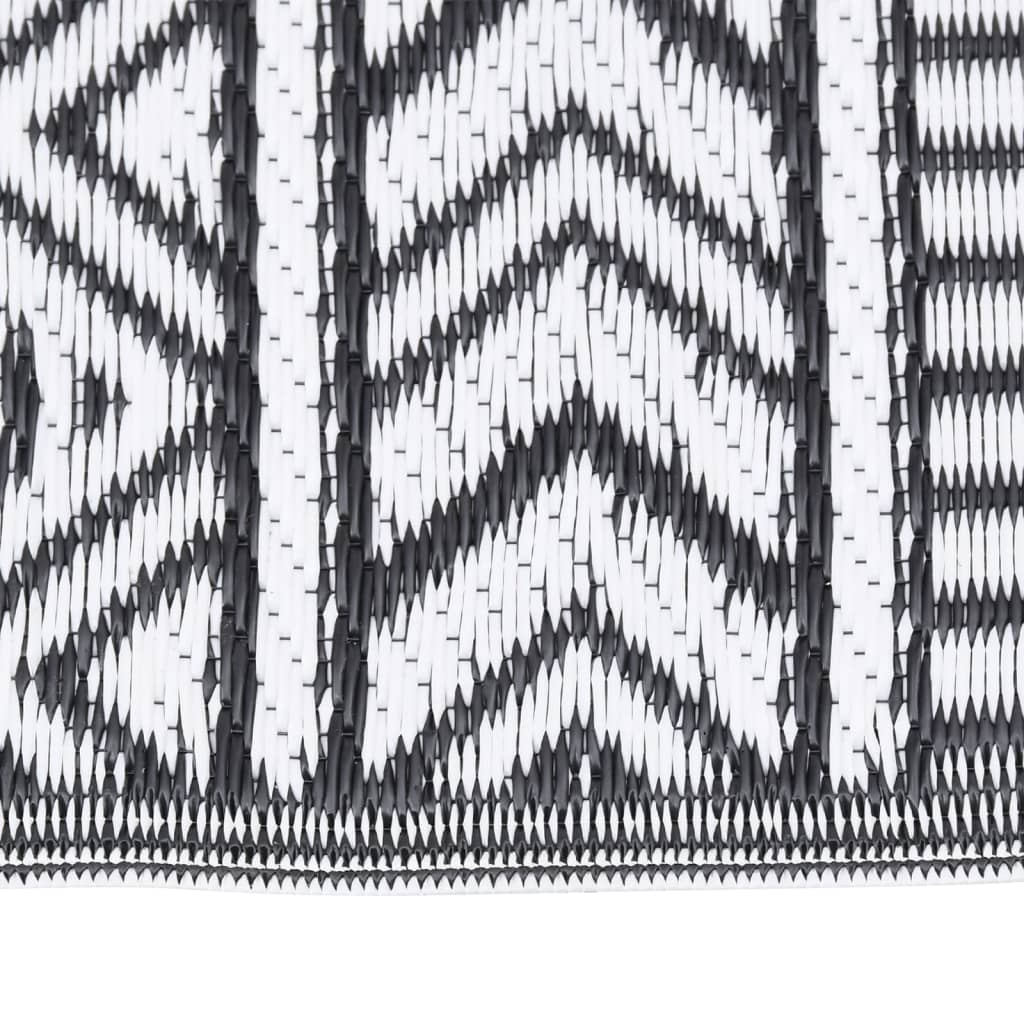 Outdoor-Teppich ARAKIL Schwarz 80x150 cm PP