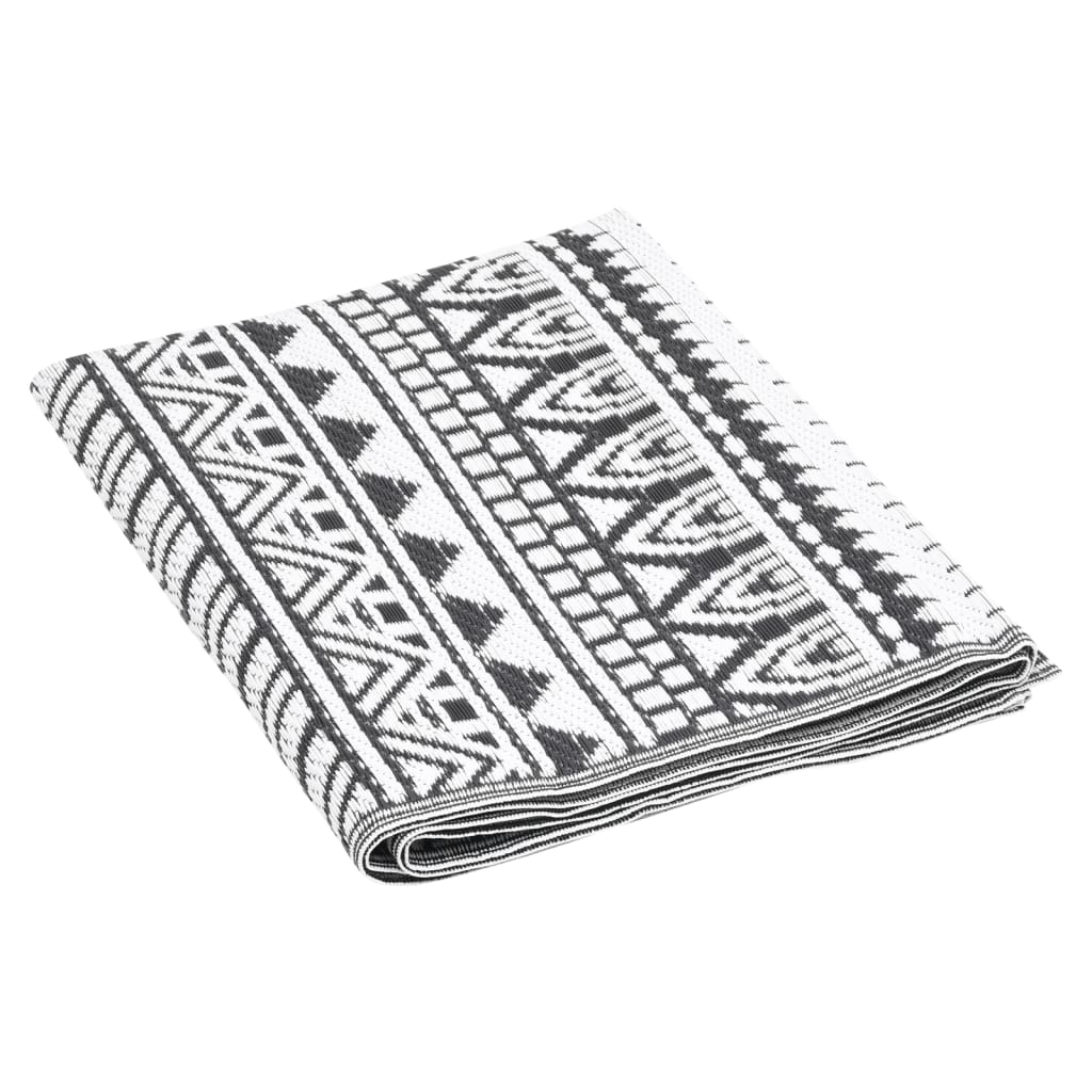 Outdoor-Teppich ARAKIL Schwarz 190x290 cm PP