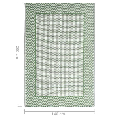 Outdoor-Teppich ARAKIL Grün 140x200 cm PP