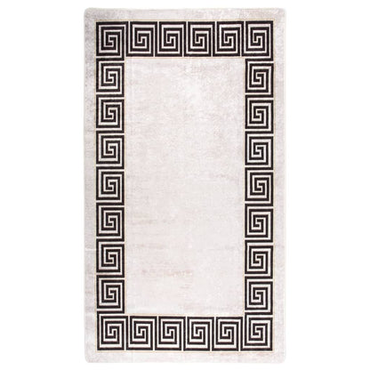 Teppich Waschbar 190x300 cm Hellbeige Rutschfest