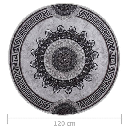 Teppich Waschbar Mehrfarbig φ120 cm Rutschfest