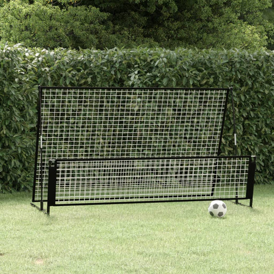 2-in-1 Rebounder und Fußballtor 202x104x120cm Stahl