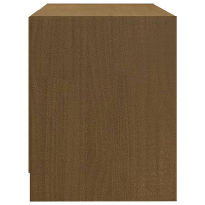 TV-Schrank Honigbraun 80x31x39 cm Massivholz Kiefer