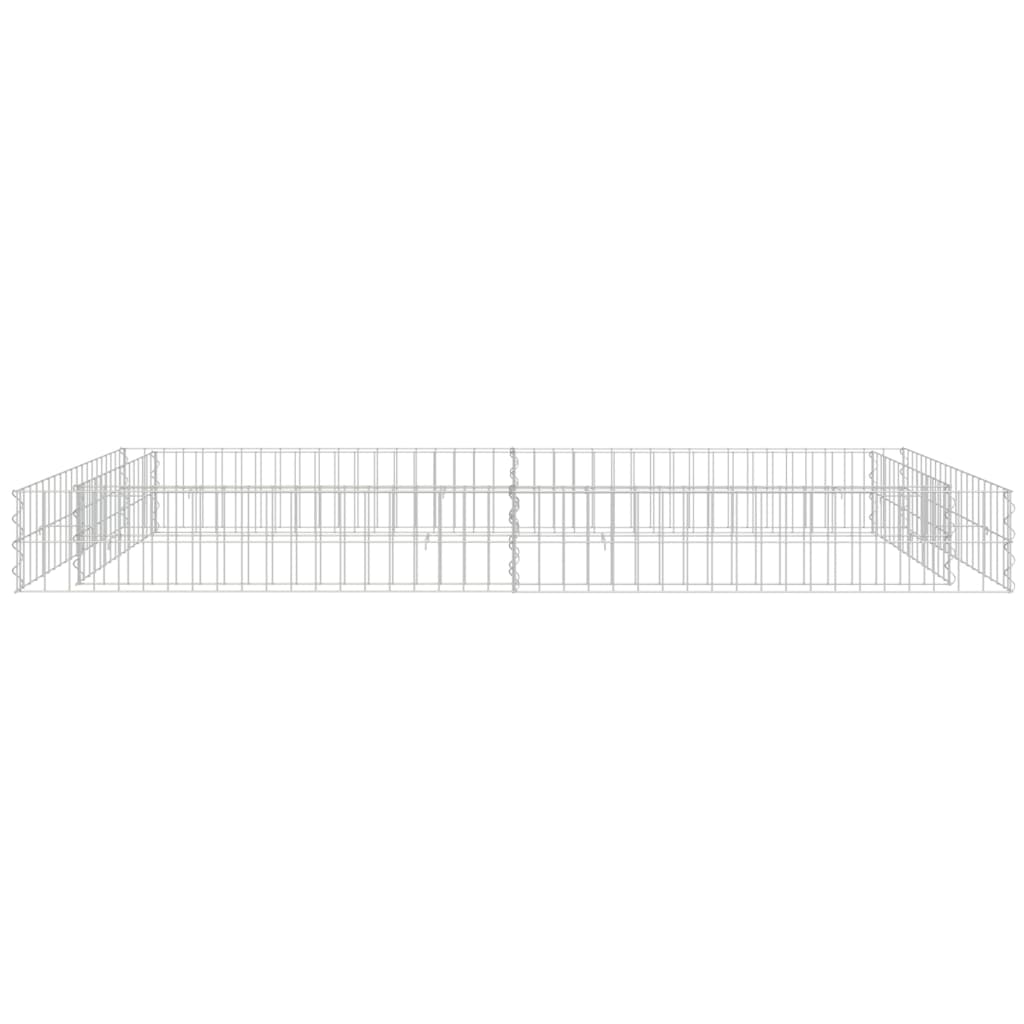 Gabionen-Hochbeet Verzinkter Stahl 200x100x20 cm