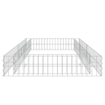 Gabionen-Hochbeet Verzinkter Stahl 200x100x20 cm